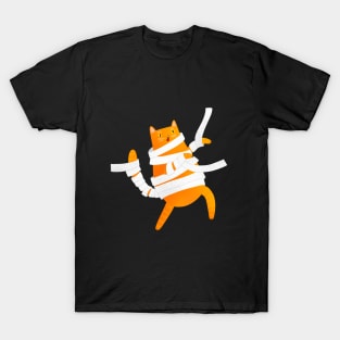 Halloween mummy cat T-Shirt